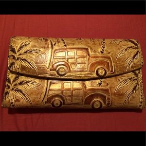 Brahmin Copper Copa Cabana Checkbook Wallet